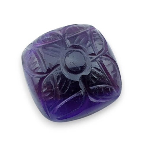 Ametyst kaboszon carving 21x21 mm nr 35 Ametyst kaboszon carving 21x21 mm nr 35