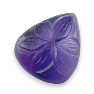 Ametyst kaboszon carving 23x19 mm nr 22