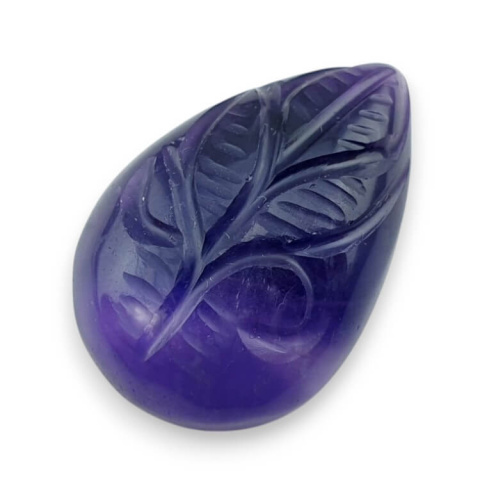 Ametyst kaboszon carving 28x19 mm nr 42 Ametyst kaboszon carving 28x19 mm nr 42