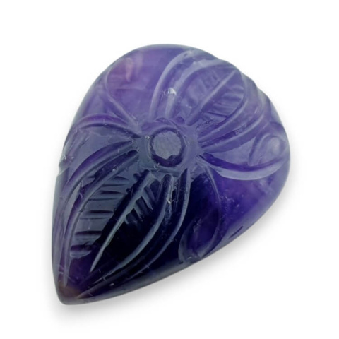 Ametyst kaboszon carving 31x23 mm nr 38 Ametyst kaboszon carving 31x23 mm nr 38