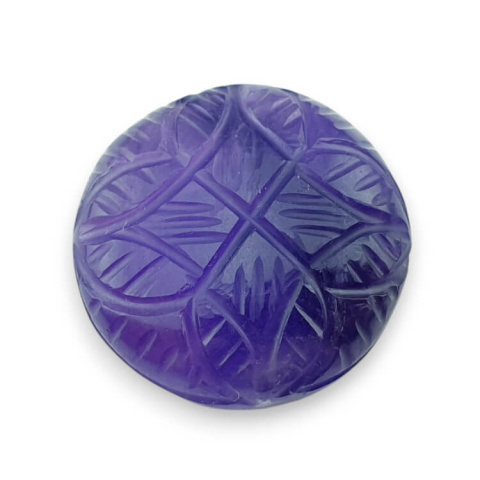 Ametyst kaboszon carved fi 25 mm nr 46 Ametyst kaboszon carved fi 25 mm nr 46