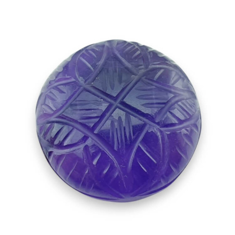 Ametyst kaboszon carved fi 25 mm nr 46 Ametyst kaboszon carved fi 25 mm nr 46