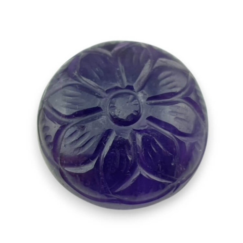 Ametyst kaboszon carving fi 26 mm nr 25 Ametyst kaboszon carving fi 26 mm nr 25