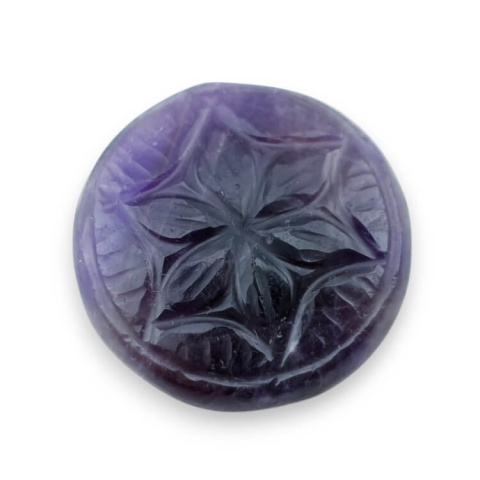 Ametyst kaboszon carving fi 26 mm nr 33 Ametyst kaboszon carving fi 26 mm nr 33