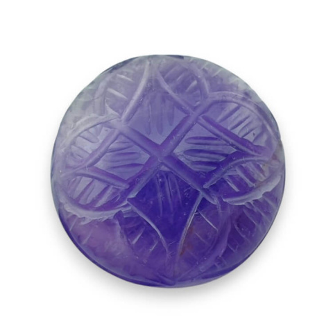 Ametyst kaboszon carving fi 26 mm nr 9 Ametyst kaboszon carving fi 26 mm nr 9