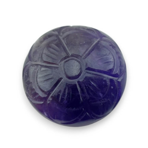 Ametyst kaboszon carving fi 27 mm nr 13 Ametyst kaboszon carving fi 27 mm nr 13