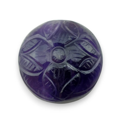 Ametyst kaboszon carved fi 27 mm nr 7 Ametyst kaboszon carved fi 27 mm nr 7