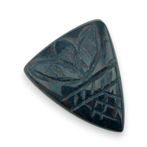 Heliotrop kaboszon carving 27x23 mm nr 9 Heliotrop kaboszon carving 27x23 mm nr 9