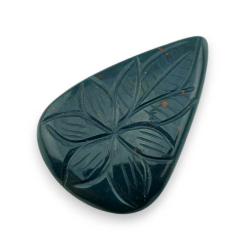 Heliotrop kaboszon carving 42x28 mm nr 15 Heliotrop kaboszon carving 42x28 mm nr 15