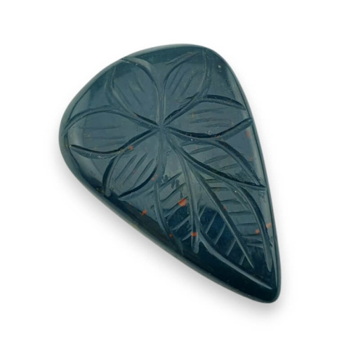 Heliotrop kaboszon carving 42x28 mm nr 15 Heliotrop kaboszon carving 42x28 mm nr 15