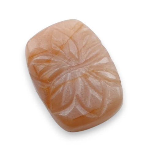 Kamień księżycowy brzoskwiniowy kaboszon carved 22x16 mm nr 27 Kamień księżycowy brzoskwiniowy kaboszon carved 22x16 mm nr 27