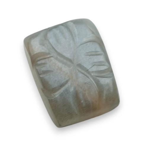 Kamień księżycowy szary kaboszon carving 17x13 mm nr 169 Kamień księżycowy szary kaboszon carving 17x13 mm nr 169