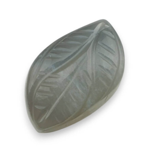 Kamień księżycowy szary kaboszon carving 22x13 mm nr 161 Kamień księżycowy szary kaboszon carving 22x13 mm nr 161