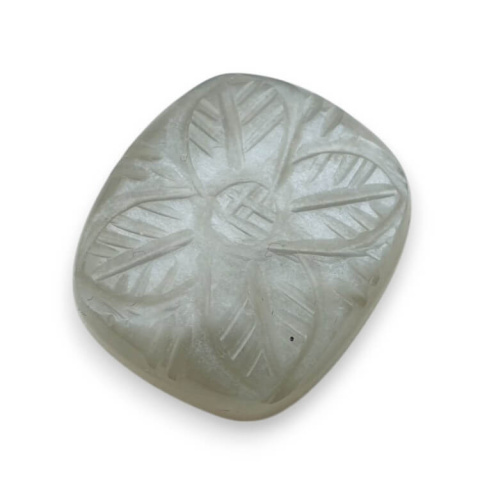 Kamień księżycowy szary kaboszon carving 23x20 mm nr 174 Kamień księżycowy szary kaboszon carving 23x20 mm nr 174