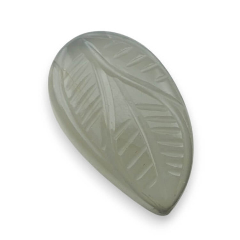 Kamień księżycowy szary kaboszon carving 24x14 mm nr 178 Kamień księżycowy szary kaboszon carving 24x14 mm nr 178