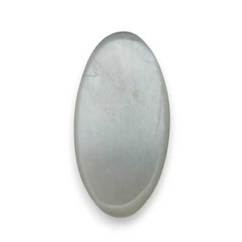 Kamień księżycowy szary kaboszon carving 25x13 mm nr 187 Kamień księżycowy szary kaboszon carving 25x13 mm nr 187