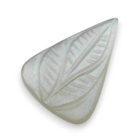 Kamień księżycowy szary kaboszon carving 25x18 mm nr 147 Kamień księżycowy szary kaboszon carving 25x18 mm nr 147