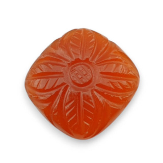 Karneol kaboszon carving 21x20 mm nr 89