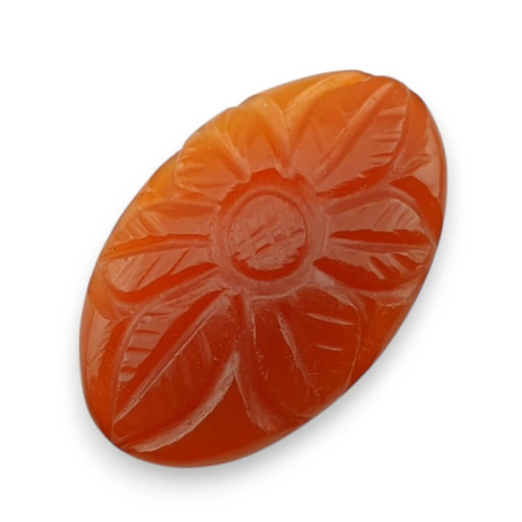 Karneol kaboszon carved 28x18 mm nr 87 Karneol kaboszon carved 28x18 mm nr 87