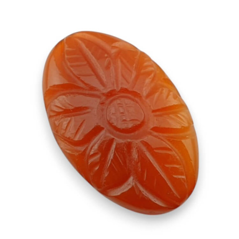 Karneol kaboszon carved 28x18 mm nr 87 Karneol kaboszon carved 28x18 mm nr 87