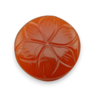 Karneol kaboszon carving fi 19 mm nr 83