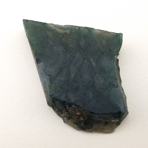 Agat mszysty cięty surowy 23x20 mm nr 54 Agat mszysty cięty surowy 23x20 mm nr 54