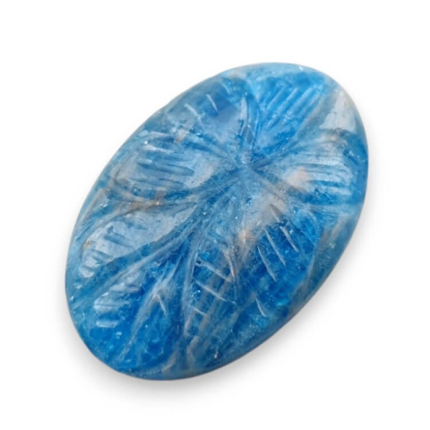 Apatyt kaboszon carving 30x20 mm nr 13
