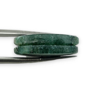Awenturyn zielony para kaboszonów z dziurką 23x13 mm nr P617