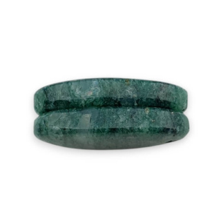 Awenturyn zielony para kaboszonów z dziurką 23x13 mm nr P619