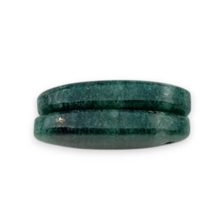 Awenturyn zielony para kaboszonów z dziurką 23x13 mm nr P622