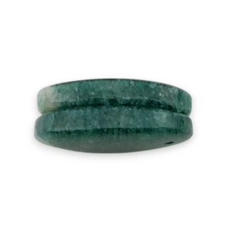 Awenturyn zielony para kaboszonów z dziurką 23x5 mm nr P614