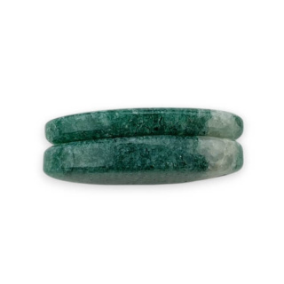 Awenturyn zielony para kaboszonów z dziurką 24x14 mm nr P616