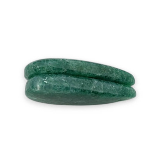 Awenturyn zielony para kaboszonów z dziurką 25x13 mm nr P611