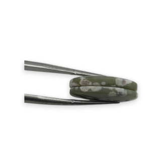 Jadeit peace para kaboszonów z dziurką 19x13 mm nr P548