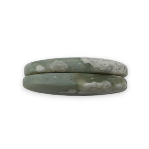 Jadeit peace para kaboszonów z dziurką 22x10 mm nr P528 Jadeit peace para kaboszonów z dziurką 22x10 mm nr P528