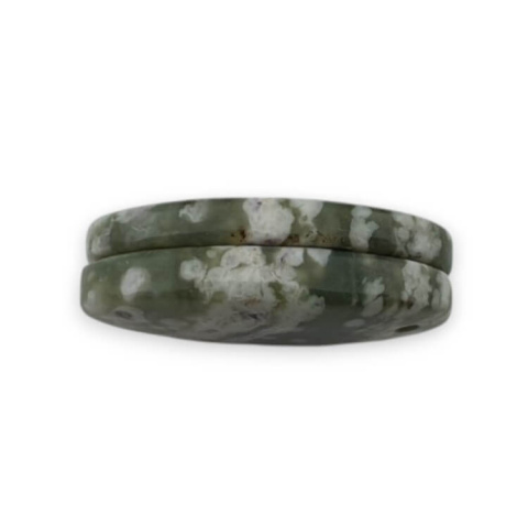 Jadeit peace para kaboszonów z dziurką 22x13 mm nr P549 Jadeit peace para kaboszonów z dziurką 22x13 mm nr P549