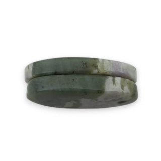 Jadeit peace para kaboszonów z dziurką 22x14 mm nr P541