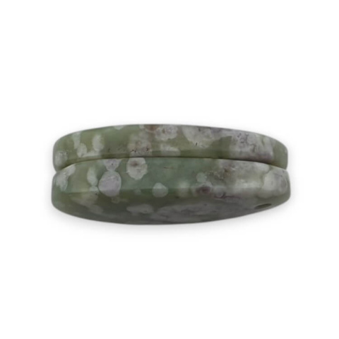 Jadeit peace para kaboszonów z dziurką 23x11 mm nr P535 Jadeit peace para kaboszonów z dziurką 23x11 mm nr P535