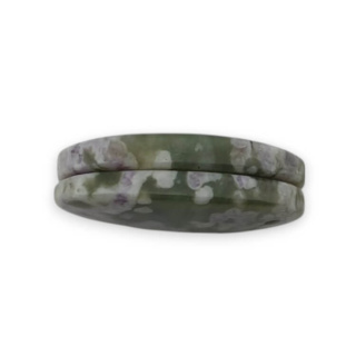 Jadeit peace para kaboszonów z dziurką 23x12 mm nr P532