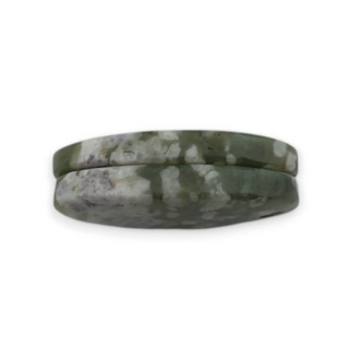 Jadeit peace para kaboszonów z dziurką 23x13 mm nr P514