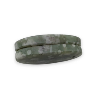Jadeit peace para kaboszonów z dziurką 23x14 mm nr P518