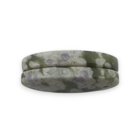 Jadeit peace para kaboszonów z dziurką 23x14 mm nr P525 Jadeit peace para kaboszonów z dziurką 23x14 mm nr P525