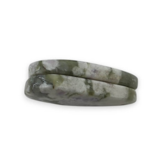 Jadeit peace para kaboszonów z dziurką 23x14 mm nr P534