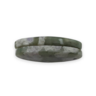 Jadeit peace para kaboszonów z dziurką 23x14 mm nr P552