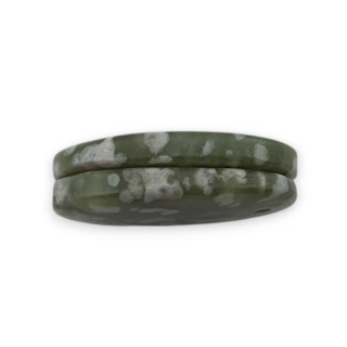 Jadeit peace para kaboszonów z dziurką 23x14 mm nr P561