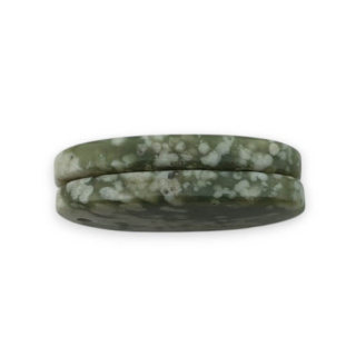 Jadeit peace para kaboszonów z dziurką 24x12 mm nr P509