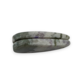 Jadeit peace para kaboszonów z dziurką 24x12 mm nr P536