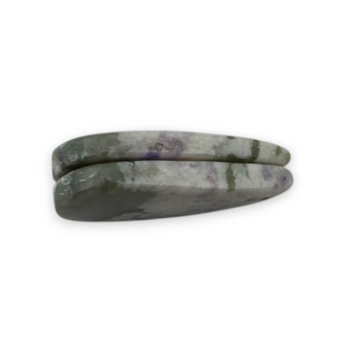 Jadeit peace para kaboszonów z dziurką 24x12 mm nr P536 Jadeit peace para kaboszonów z dziurką 24x12 mm nr P536