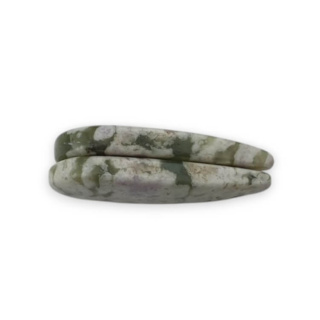 Jadeit peace para kaboszonów z dziurką 24x12 mm nr P557