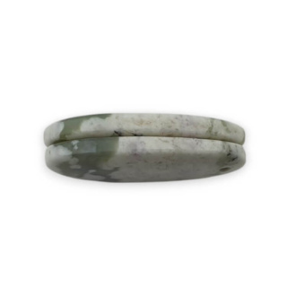 Jadeit peace para kaboszonów z dziurką 24x13 mm nr P516